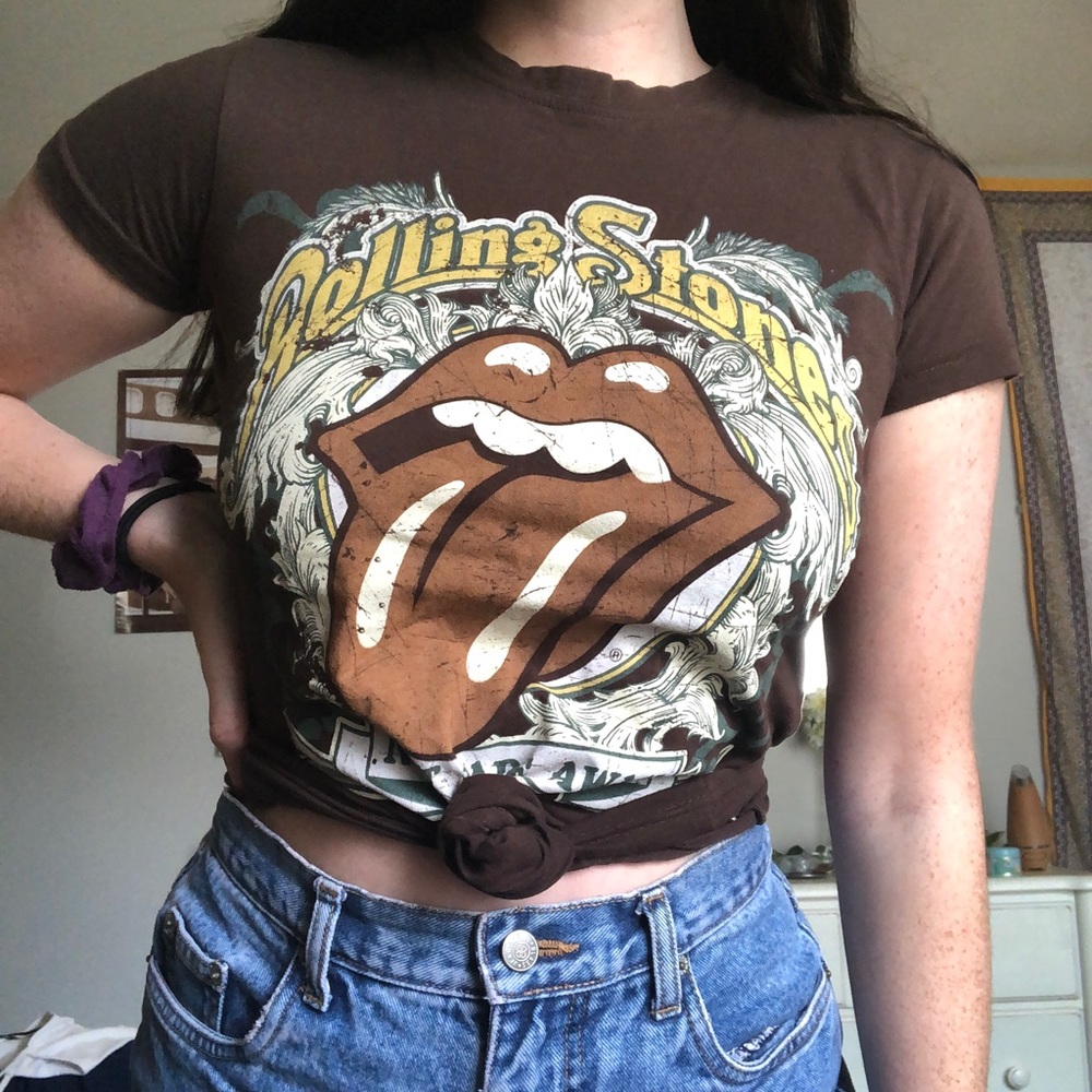 Vintage unique Rolling Stones band rock T-shirt